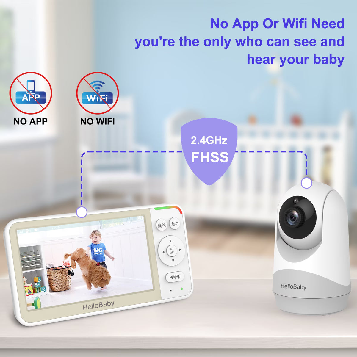 HelloBaby HB6256 Baby Monitor No WiFi | Mystery Mania
